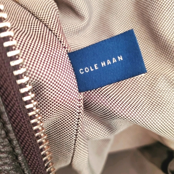 COLE HAAN Large Grandseries Black Neoprene Weekender Shoulder Bag/Tote/Duffle - Picture 15 of 15